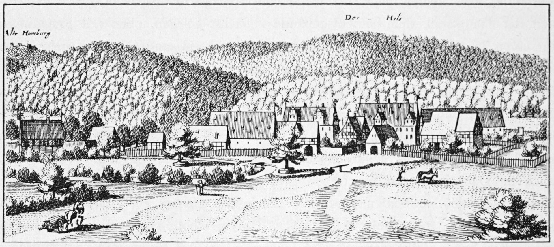 Abbildung 182. Wickensen, nach Buno-Merian, 1652.